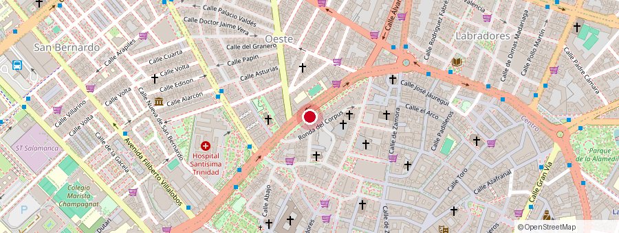 Plano de situación de Paseo de Carmelitas, 75